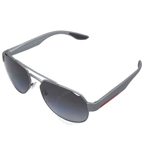 prada ps57us|Prada Linea Rossa Polarized Grey Pilot Men's Sunglasses PS .